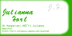 julianna horl business card